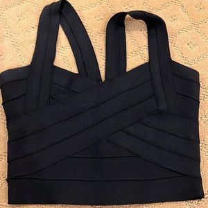 Black bandage style top size S